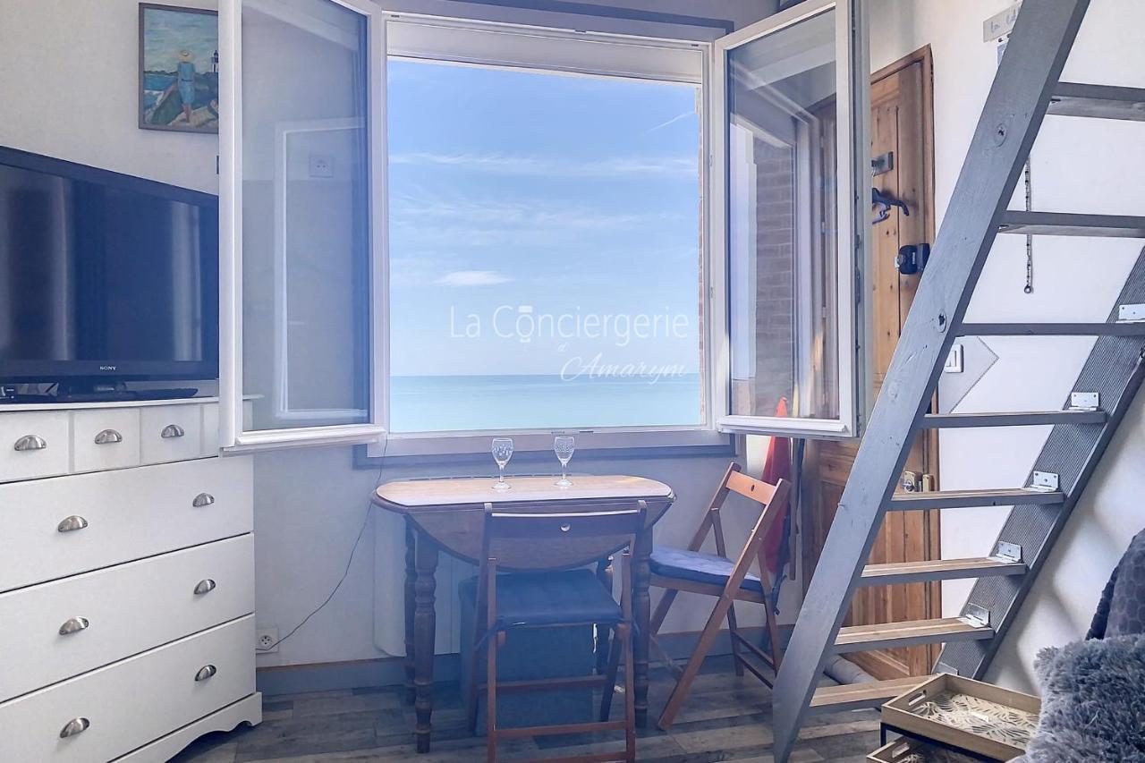 Appartement Rêves Salés avec vue mer imprenable à Ault Extérieur photo
