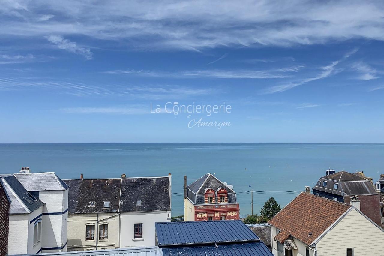 Appartement Rêves Salés avec vue mer imprenable à Ault Extérieur photo