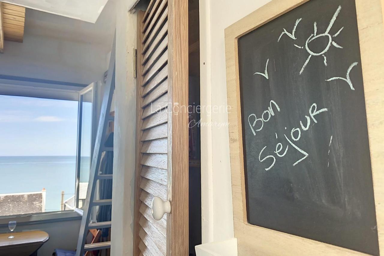 Appartement Rêves Salés avec vue mer imprenable à Ault Extérieur photo
