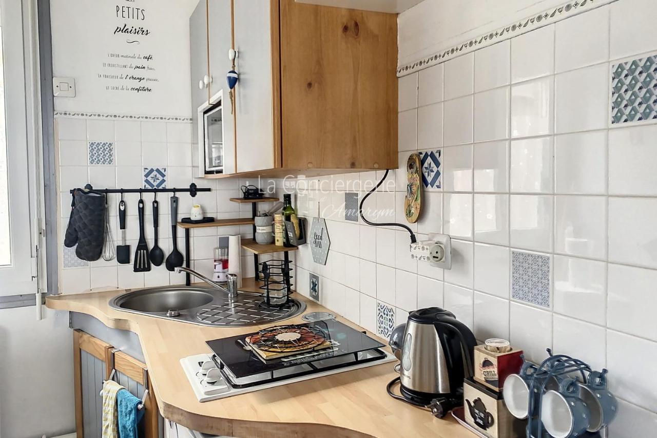 Appartement Rêves Salés avec vue mer imprenable à Ault Extérieur photo